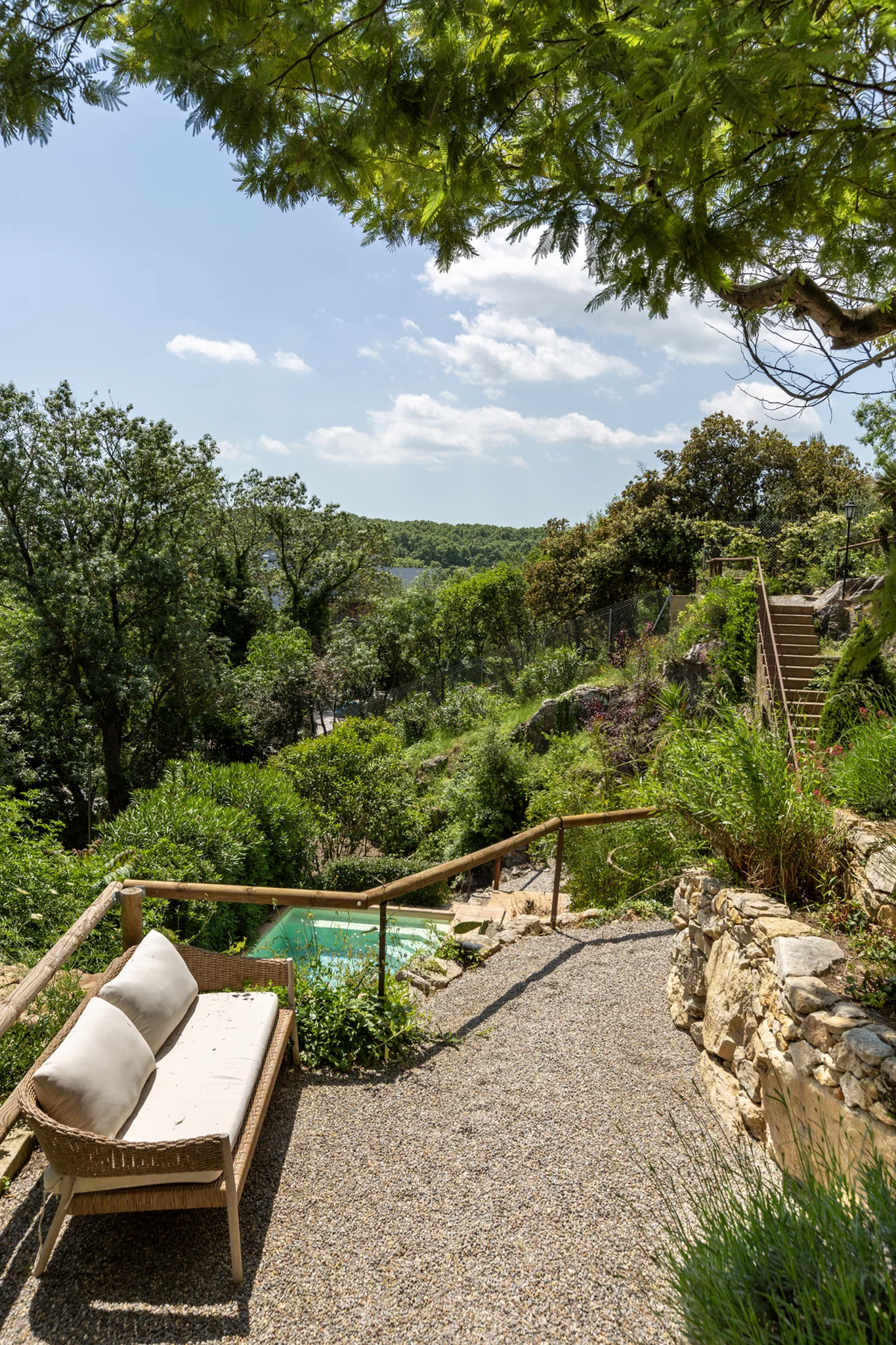 Jardín privado de Can Martinoy en Girona